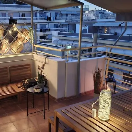 Newly Designed Balcony Near Analipsi Metro * Салоники